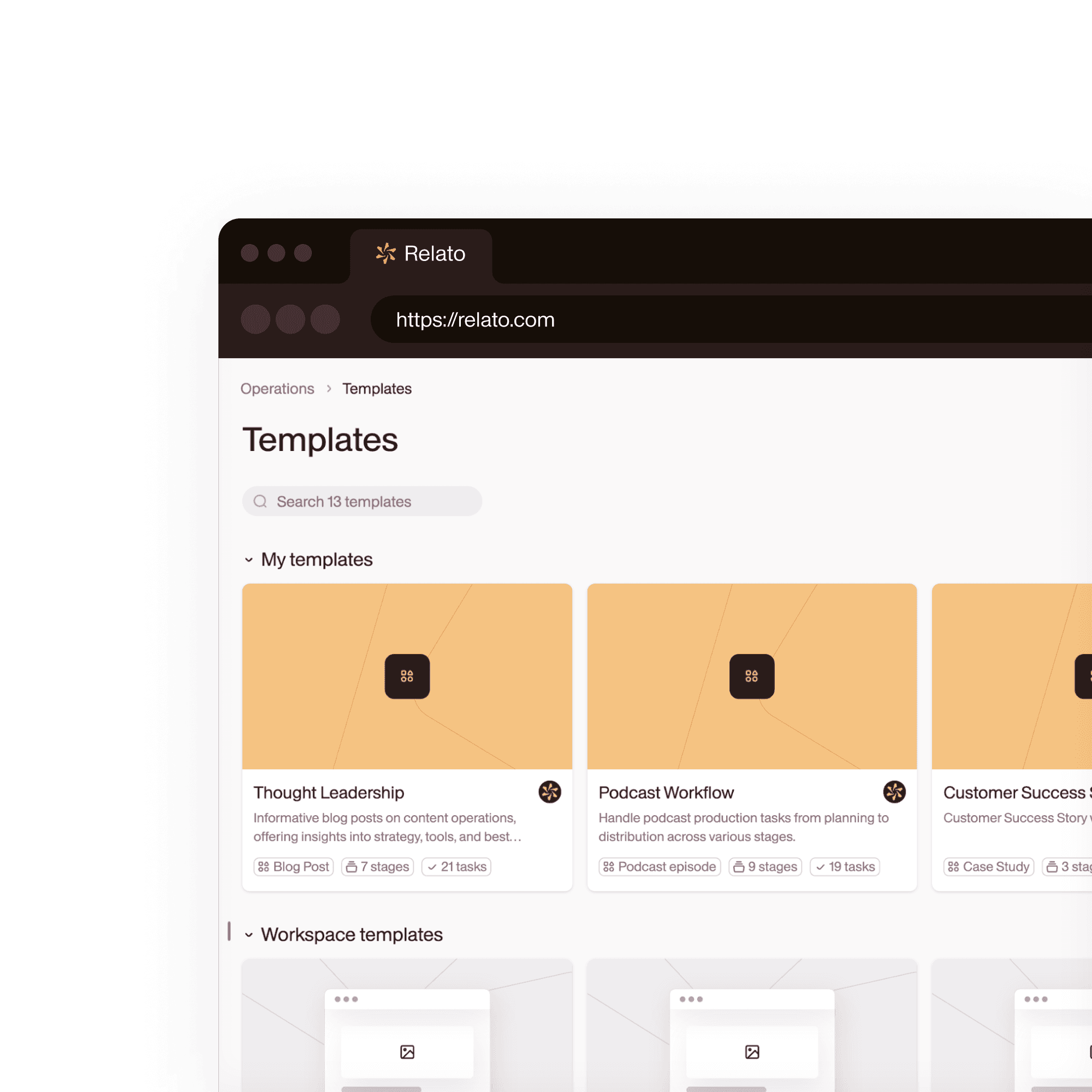 Pre-built templates for any format undefined