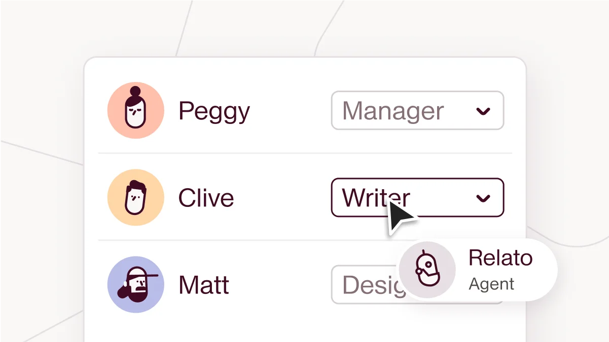 Auto assign roles feature in Relato